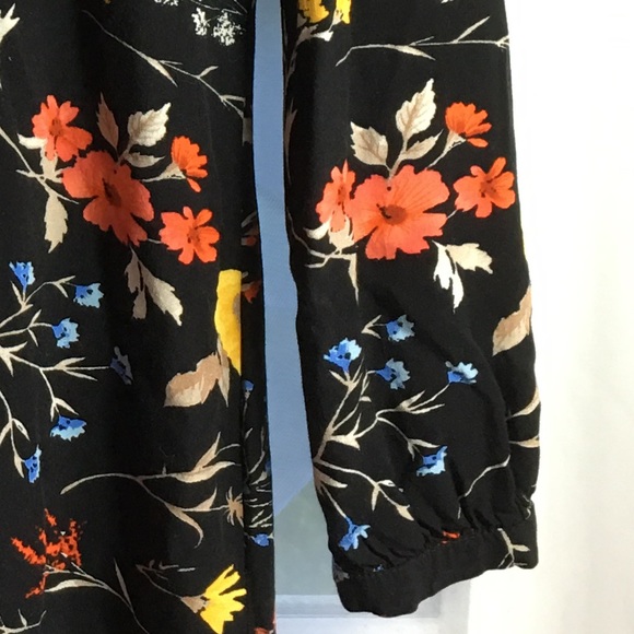 Old Navy Girls Black Floral Midi Dress Size XS - Picture 4 of 5